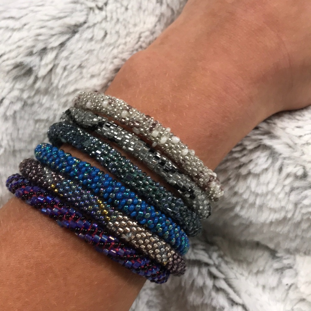 Collection: 6 Bead Bracelets.